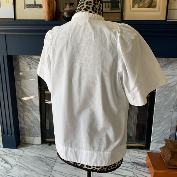 Anthropologie crisp white cotton top, excellent condition. - Picture 3 of 4